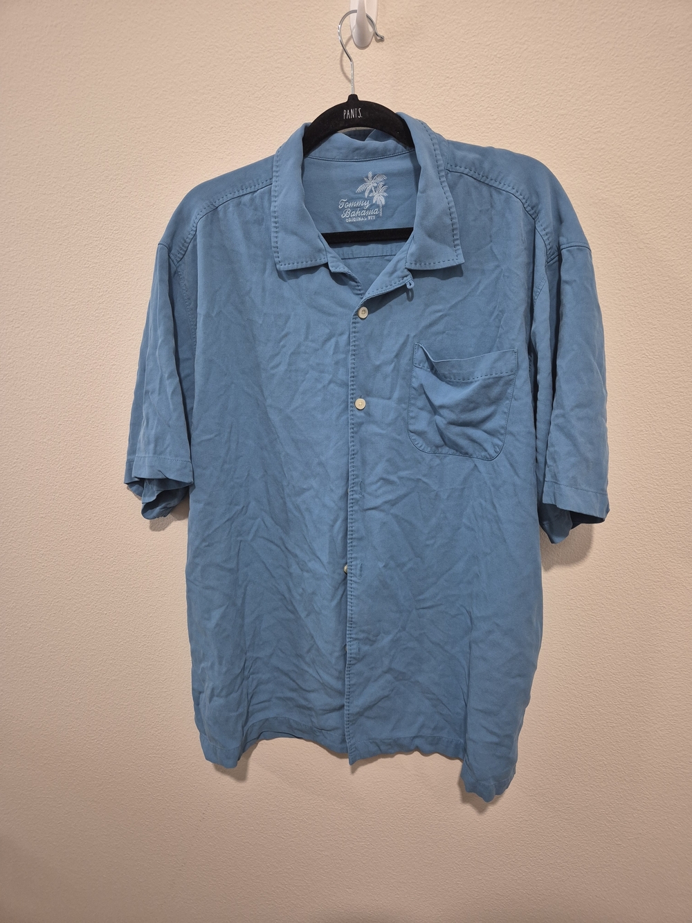 Tommy Bahama Light Blue Short-Sleeve Button-Down Camp Shirt